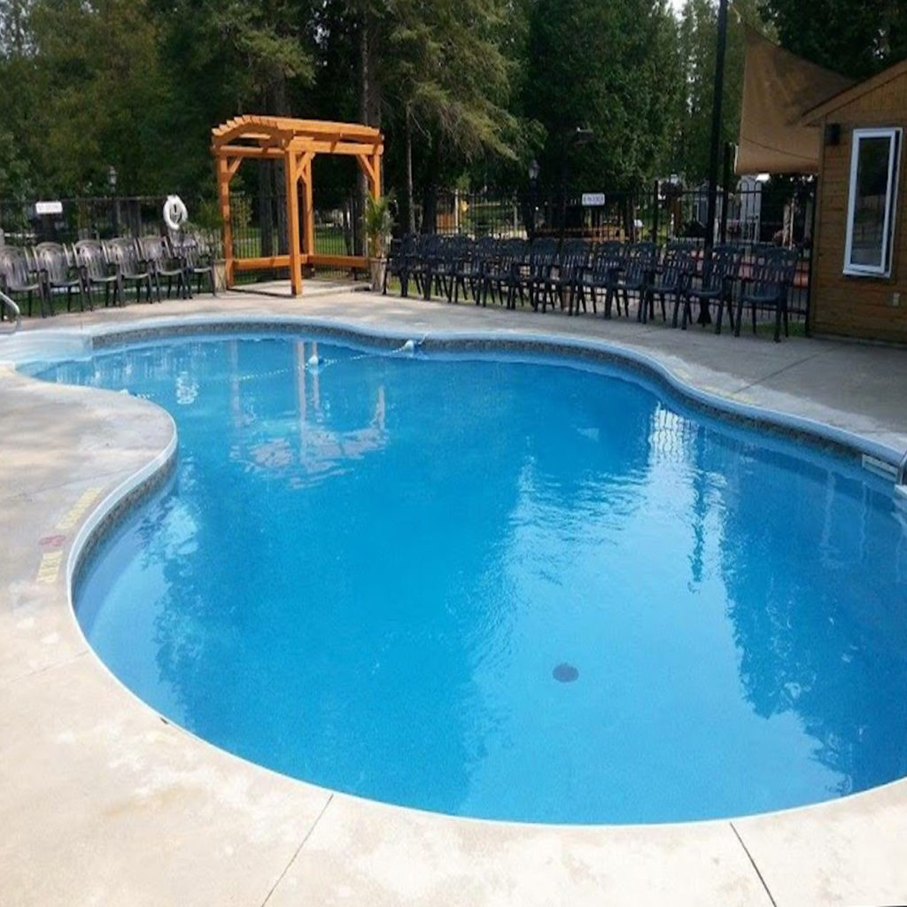 The swimming pool at Harmony Resorts - Ottawa East in Alfred Ontario.